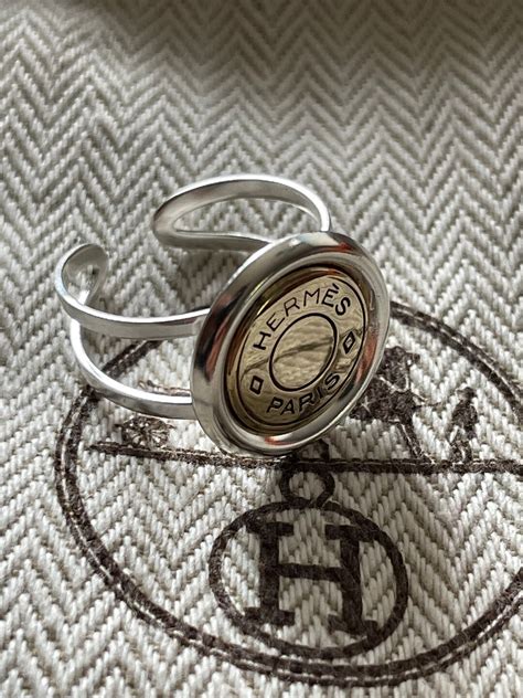 hermes clou de selle ring|hermes carrousel rings.